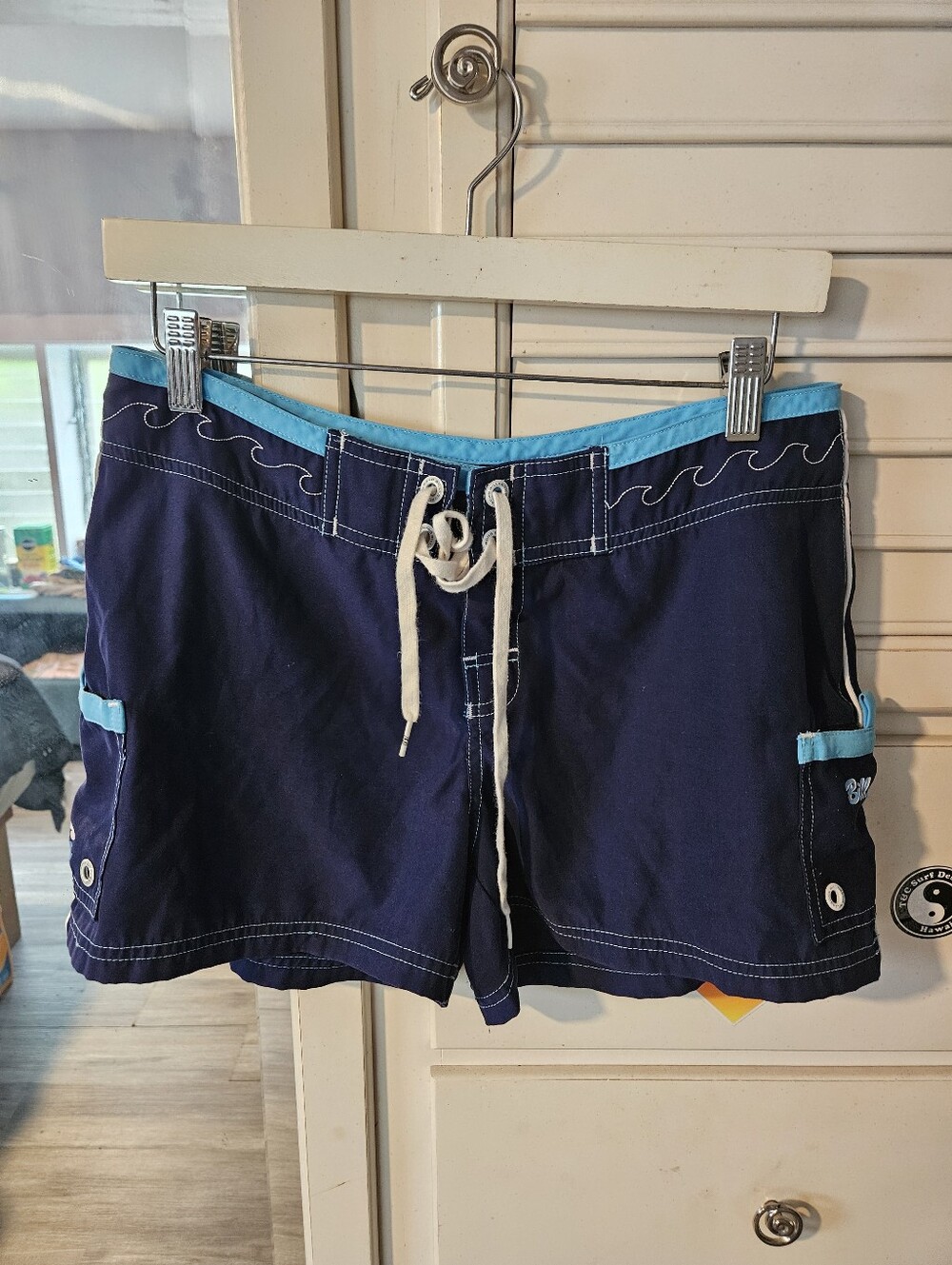 Y2K Womens Billabong Navy Swim Shorts